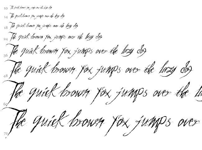A Theme for Murder font waterfall